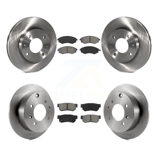 [Avant + Arrière] Kit de Disque et plaquette (semi-métallique) de frein pour Hyundai Sonata Kia Optima Magentis K8S-101191