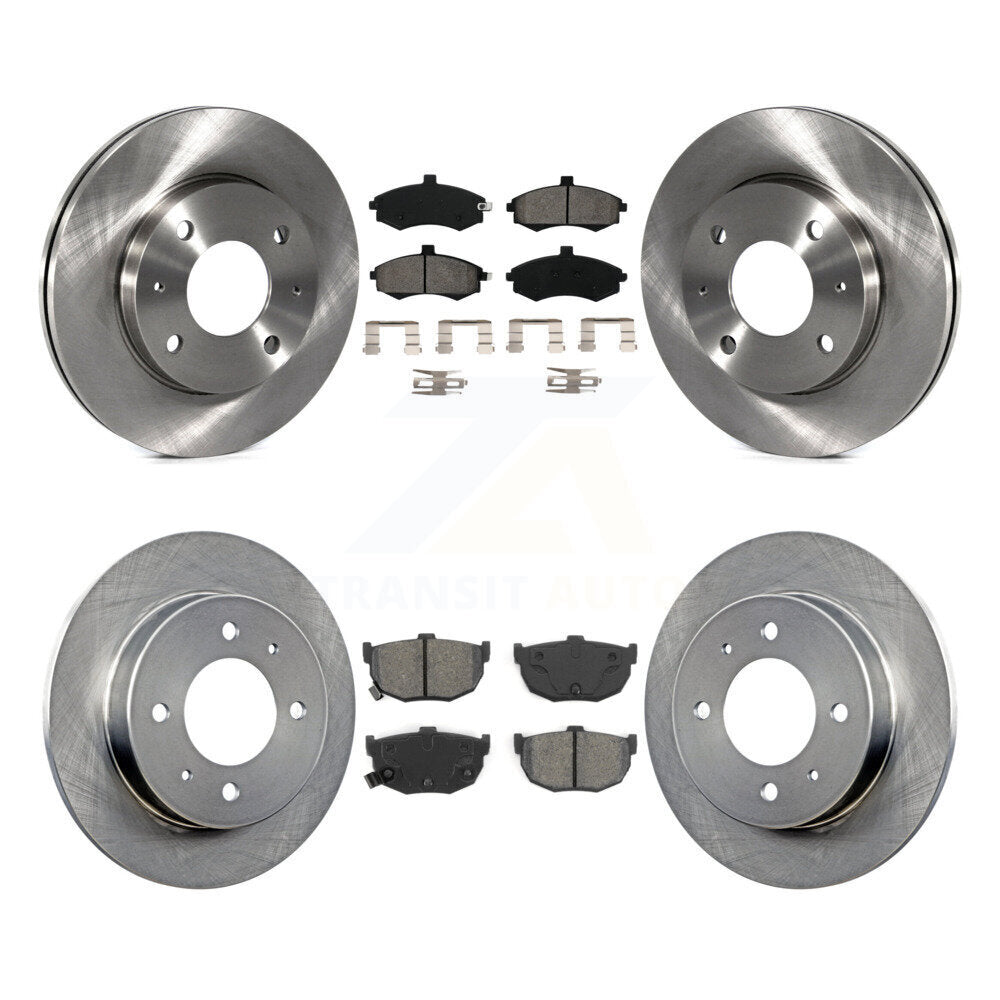 [Avant + Arrière] Kit de Disque et plaquette (semi-métallique) de frein pour Hyundai Elantra rear brakes K8S-101192