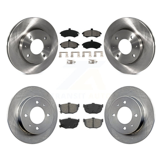 [Avant + Arrière] Kit de Disque et plaquette (semi-métallique) de frein pour Hyundai Elantra rear brakes K8S-101192