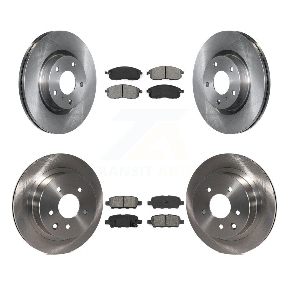 [Avant + Arrière] Kit de Disque et plaquette (semi-métallique) de frein pour Infiniti G35 Nissan 350Z INFINITI K8S-101193