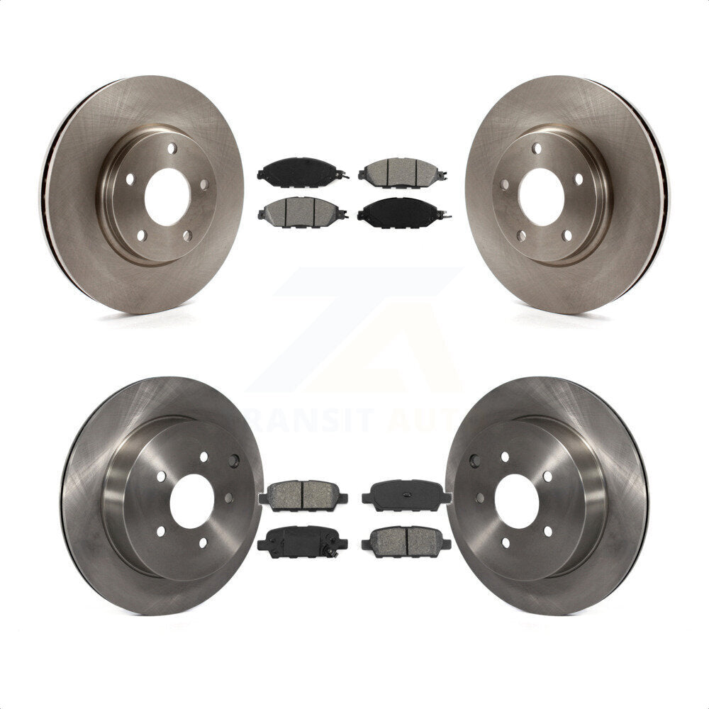 [Avant + Arrière] Kit de Disque et plaquette (semi-métallique) de frein pour 2016 Nissan Pathfinder From 11 15 K8S-101194 par Transit Auto