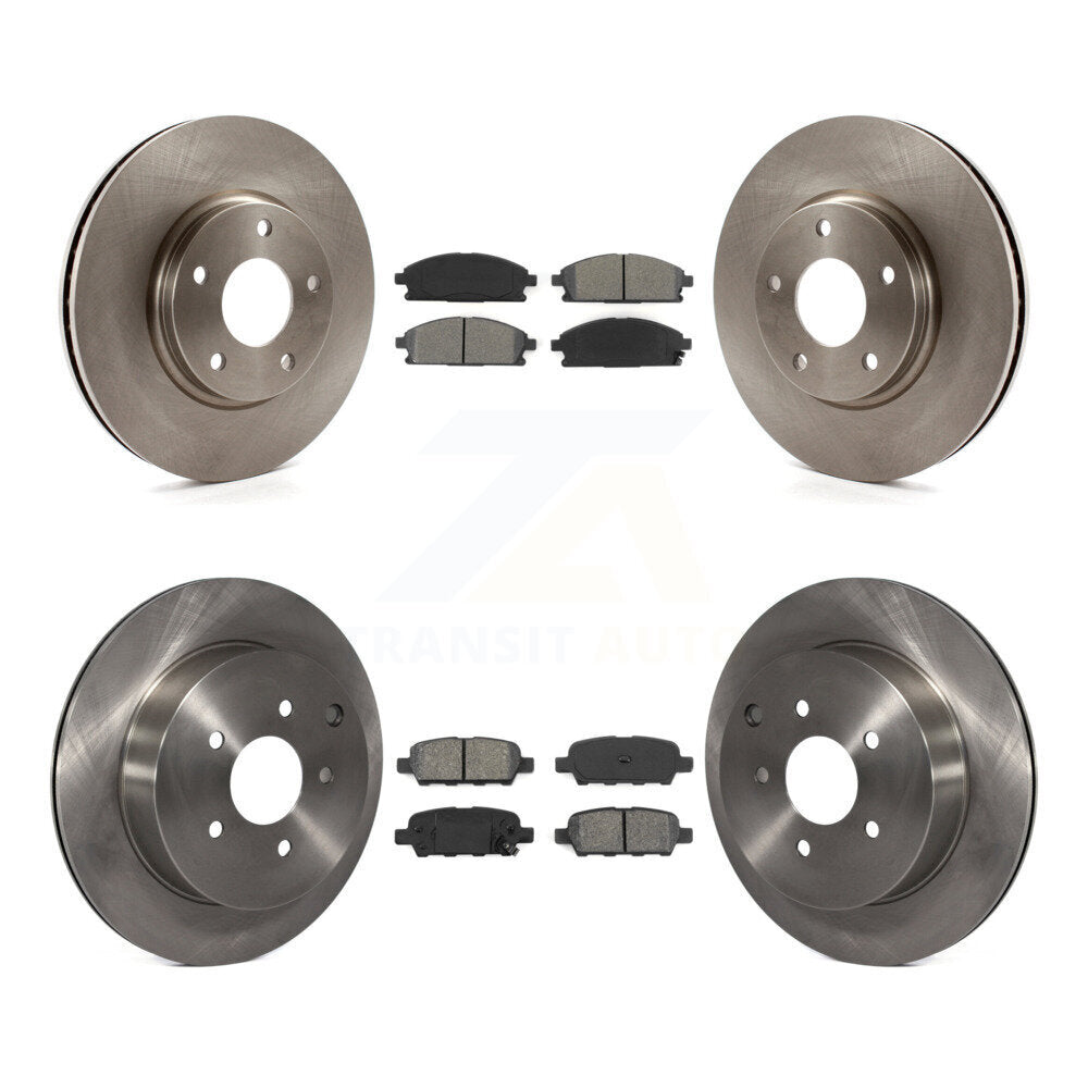 [Avant + Arrière] Kit de Disque et plaquette (semi-métallique) de frein pour 2004-2009 Nissan Quest K8S-101195