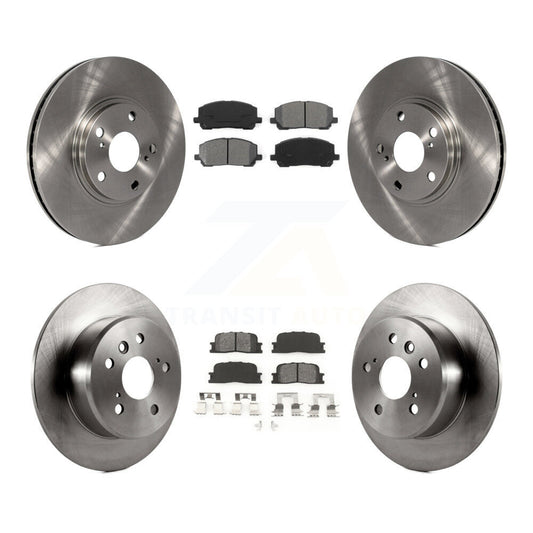 [Avant + Arrière] Kit de Disque et plaquette (semi-métallique) de frein pour 2001-2003 Toyota Highlander FWD K8S-101211