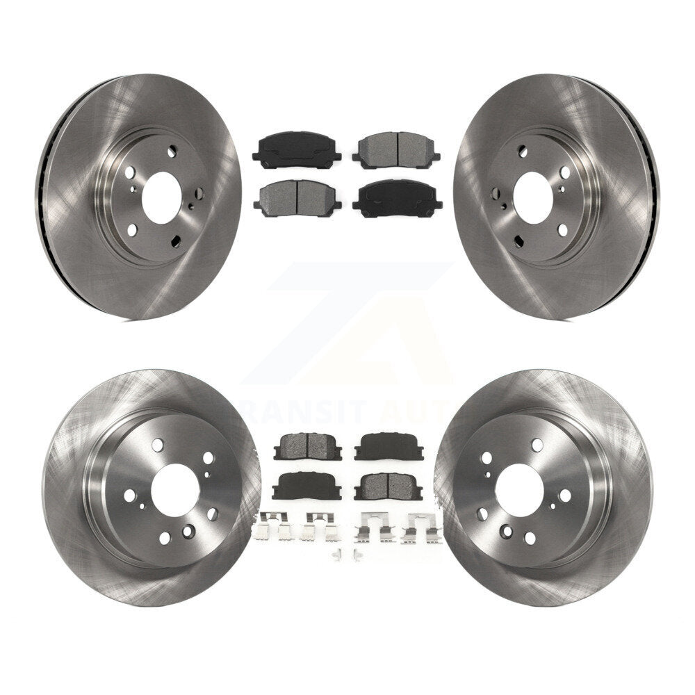 [Avant + Arrière] Kit de Disque et plaquette (semi-métallique) de frein pour 2001-2003 Toyota Highlander AWD K8S-101212