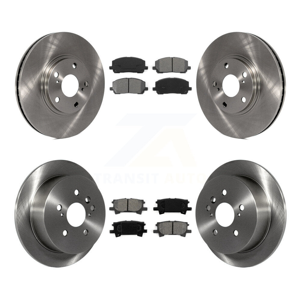 [Avant + Arrière] Kit de Disque et plaquette (semi-métallique) de frein pour Toyota Highlander K8S-101213