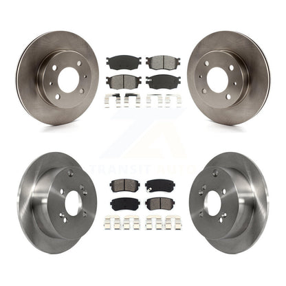 [Avant + Arrière] Kit de Disque et plaquette (semi-métallique) de frein pour 2006 Hyundai Accent Hatchback K8S-101216