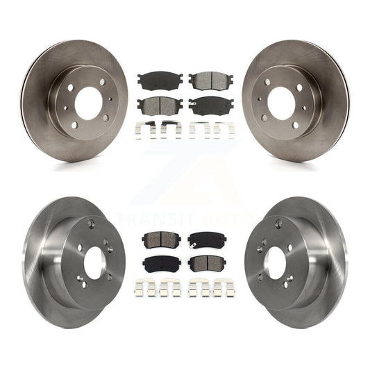 [Avant + Arrière] Kit de Disque et plaquette (semi-métallique) de frein pour 2006 Hyundai Accent Hatchback K8S-101216