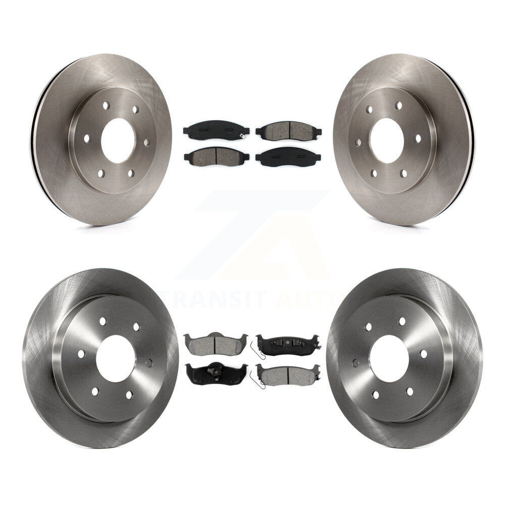 [Avant + Arrière] Kit de Disque et plaquette (semi-métallique) de frein pour Nissan Titan Pathfinder Armada INFINITI QX56 TITAN K8S-101218