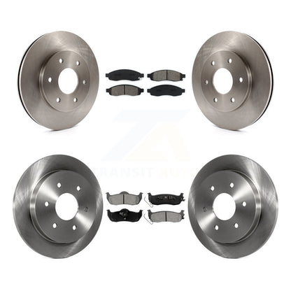 [Avant + Arrière] Kit de Disque et plaquette (semi-métallique) de frein pour Nissan Titan Pathfinder Armada INFINITI QX56 TITAN K8S-101218