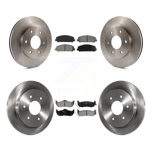 [Avant + Arrière] Kit de Disque et plaquette (semi-métallique) de frein pour 2007 INFINITI QX56 avec 320mm Diameter Rotor To 03 07 K8S-101219