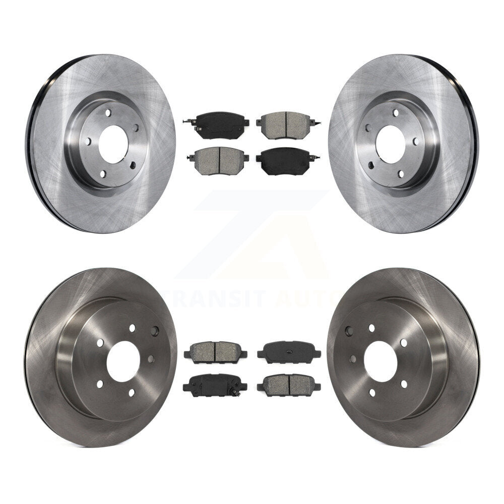 [Avant + Arrière] Kit de Disque et plaquette (semi-métallique) de frein pour Nissan Murano Infiniti FX35 FX45 INFINITI K8S-101225