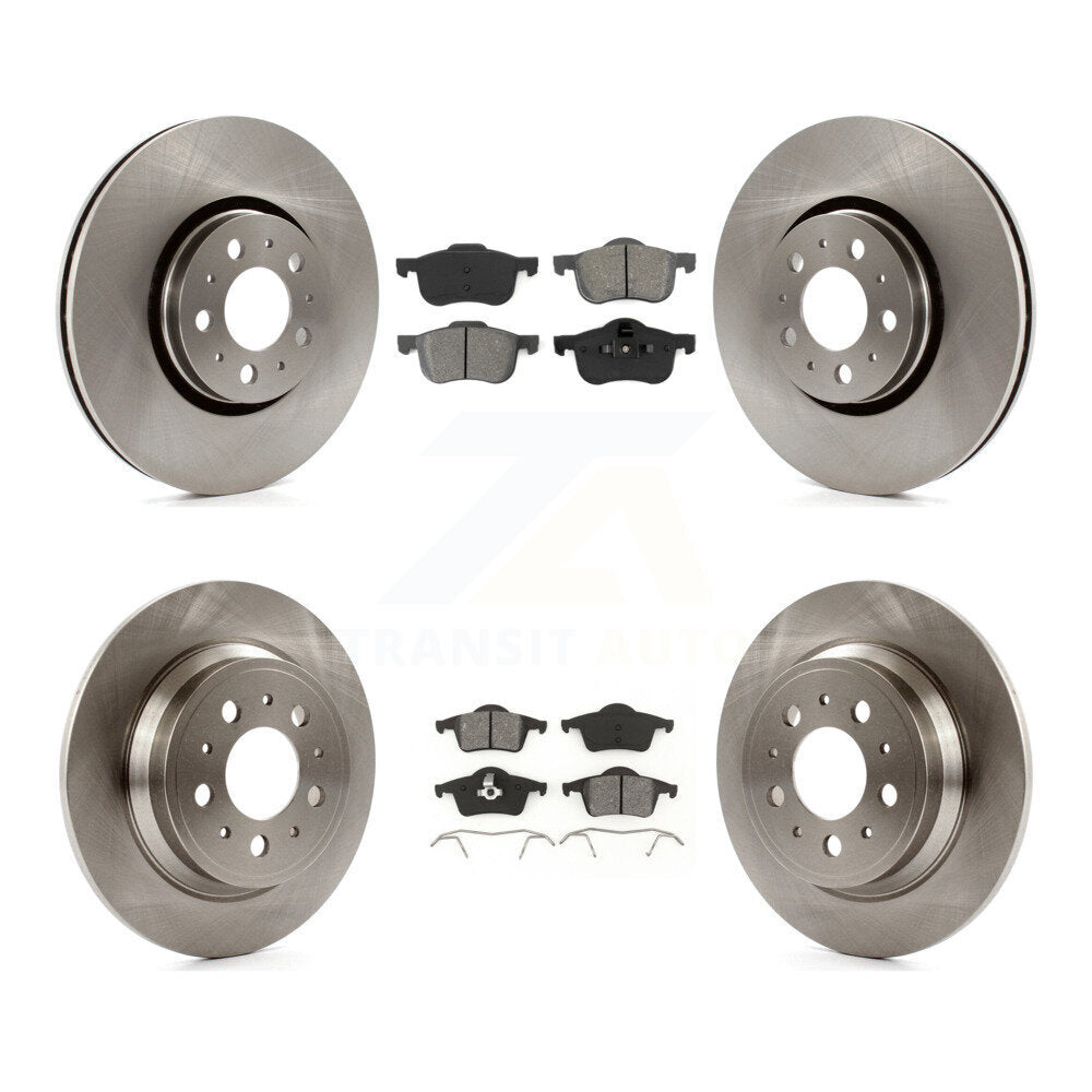 [Avant + Arrière] Kit de Disque et plaquette (semi-métallique) de frein pour 2008 Volvo S60 avec 316mm Diameter Rotor K8S-101230