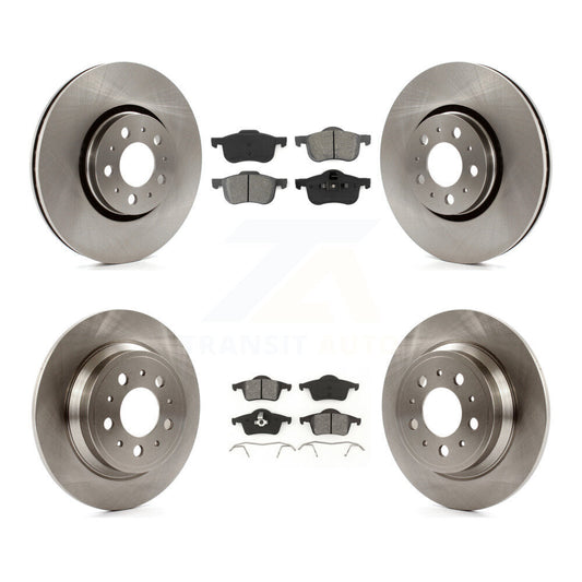 [Avant + Arrière] Kit de Disque et plaquette (semi-métallique) de frein pour 2008 Volvo S60 avec 316mm Diameter Rotor K8S-101230