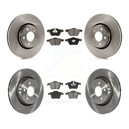 [Avant + Arrière] Kit de Disque et plaquette (semi-métallique) de frein pour 2003-2014 Volvo XC90 avec 316mm Diameter Rotor K8S-101231