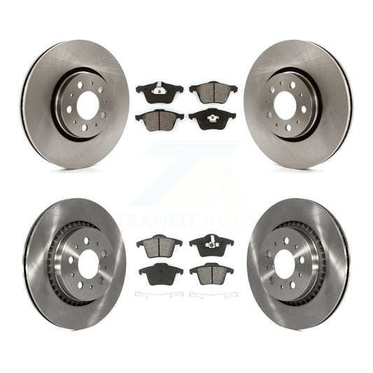 [Avant + Arrière] Kit de Disque et plaquette (semi-métallique) de frein pour 2003-2014 Volvo XC90 avec 316mm Diameter Rotor K8S-101231
