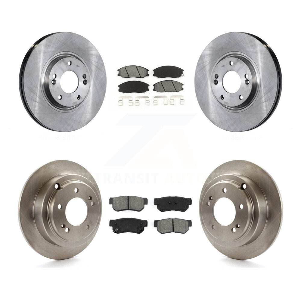 [Avant + Arrière] Kit de Disque et plaquette (semi-métallique) de frein pour 2004-2006 Kia Amanti K8S-101233
