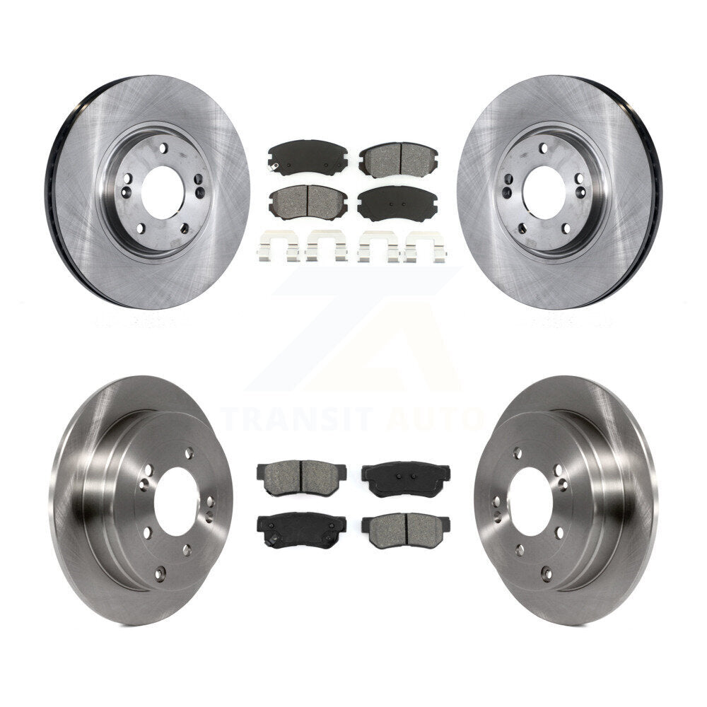 [Avant + Arrière] Kit de Disque et plaquette (semi-métallique) de frein pour 2006-2009 Hyundai Azera K8S-101235