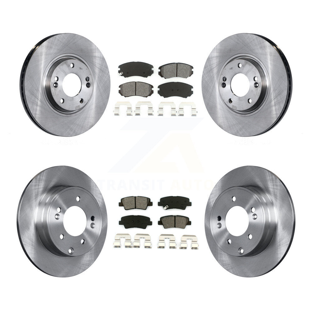 [Avant + Arrière] Kit de Disque et plaquette (semi-métallique) de frein pour Hyundai Azera K8S-101236