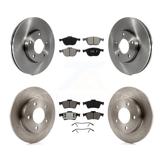 [Avant + Arrière] Kit de Disque et plaquette (semi-métallique) de frein pour 2004-2005 Mazda 3 2.0L K8S-101243