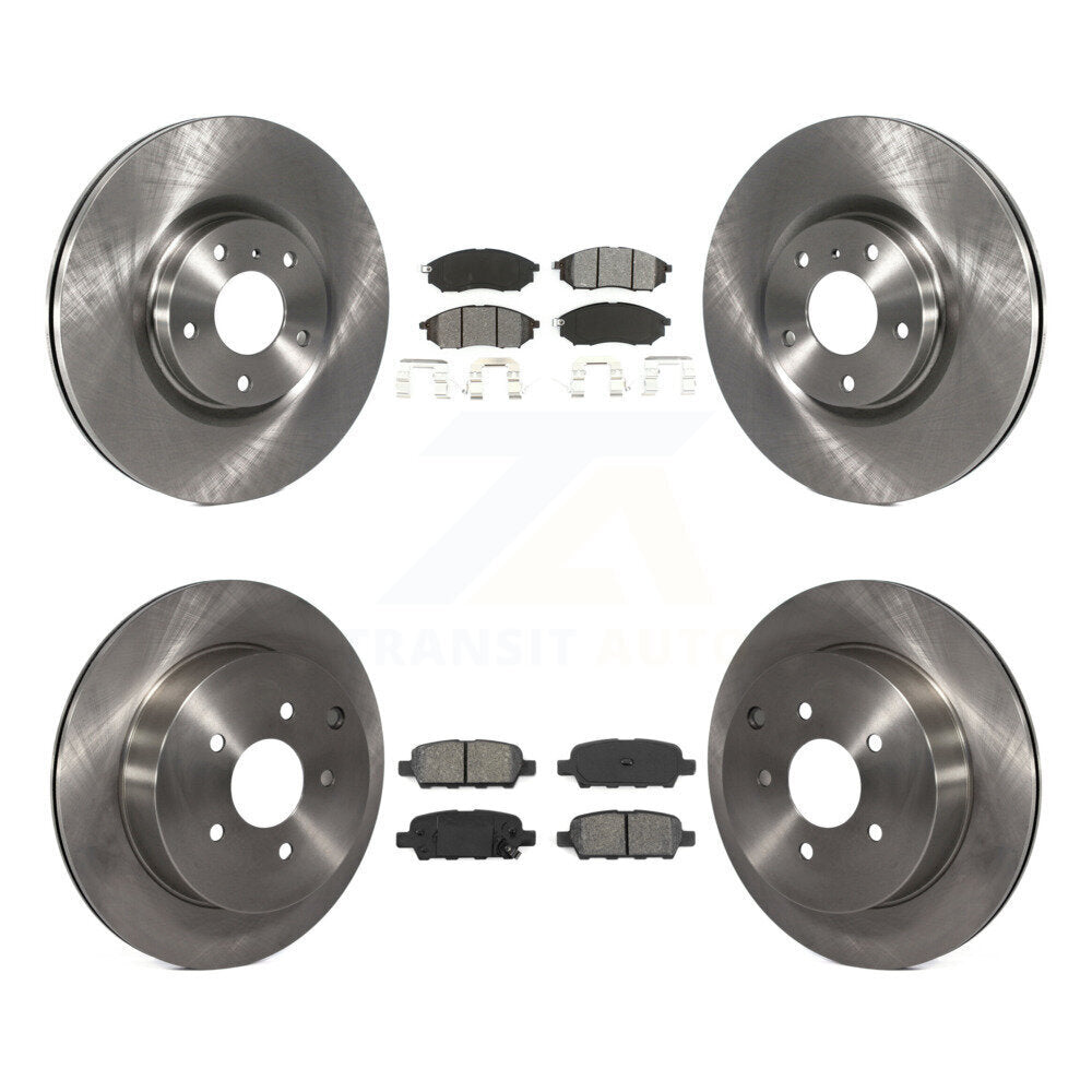 [Avant + Arrière] Kit de Disque et plaquette (semi-métallique) de frein pour Nissan Murano INFINITI M37 QX70 Q70 Q70L M56 M35h K8S-101245