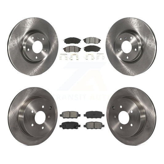 [Avant + Arrière] Kit de Disque et plaquette (semi-métallique) de frein pour Nissan Murano INFINITI M37 QX70 Q70 Q70L M56 M35h K8S-101245