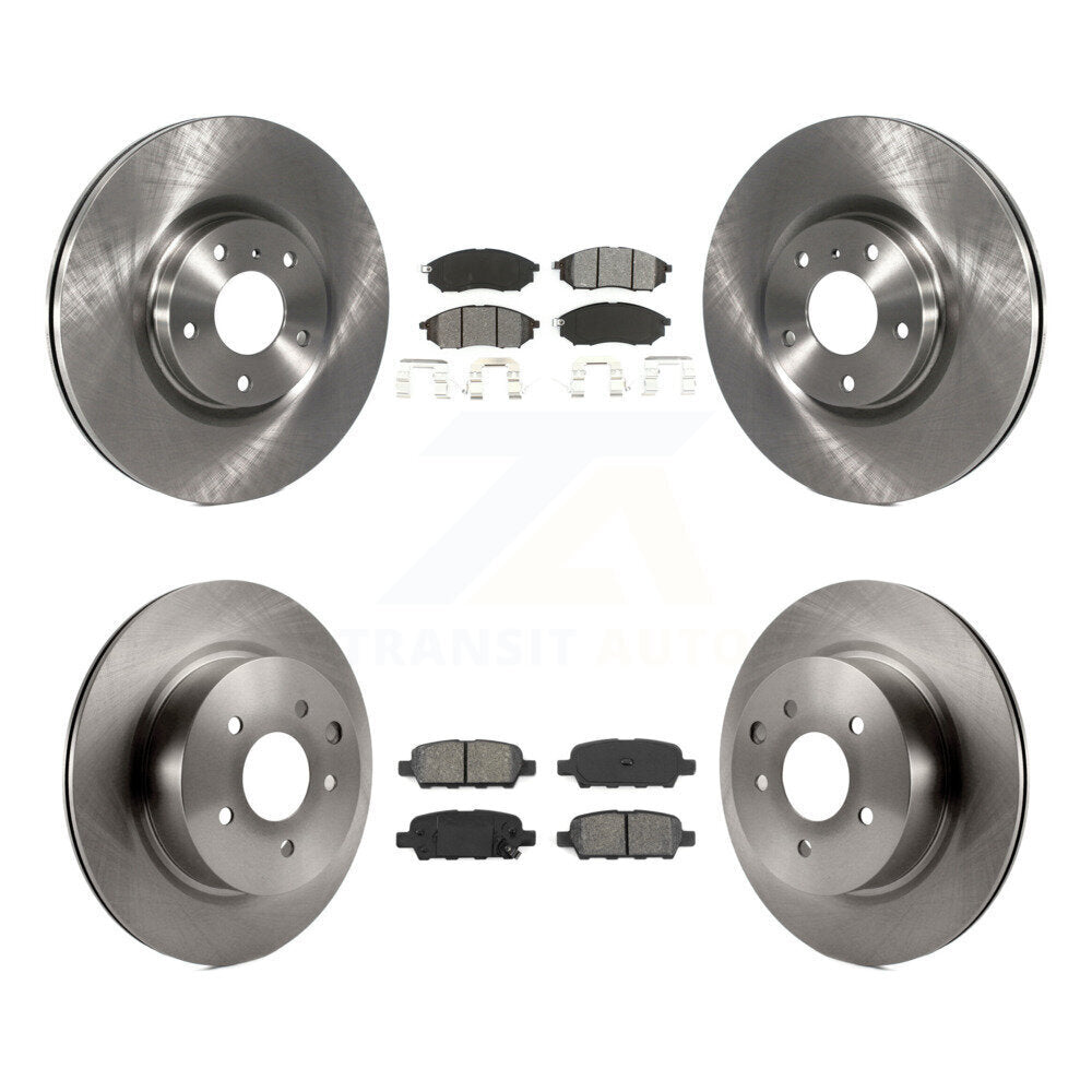 [Avant + Arrière] Kit de Disque et plaquette (semi-métallique) de frein pour INFINITI G37 G35 M35 Nissan 350Z EX35 370Z G25 M45 Q40 QX50 EX37 K8S-101246