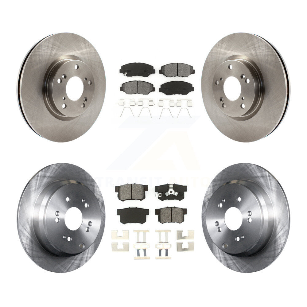 [Avant + Arrière] Kit de Disque et plaquette (semi-métallique) de frein pour 2005-2006 Honda CR-V K8S-101251