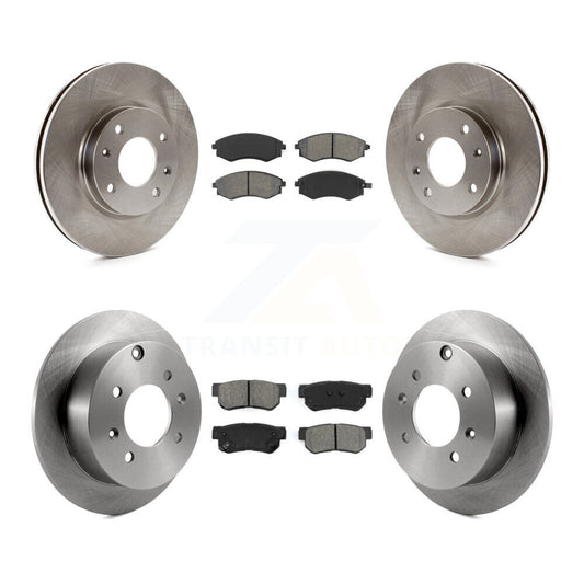 [Avant + Arrière] Kit de Disque et plaquette (semi-métallique) de frein pour Hyundai Sonata Kia Optima Magentis K8S-101253