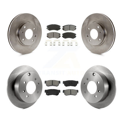 [Avant + Arrière] Kit de Disque et plaquette (semi-métallique) de frein pour Kia Optima Hyundai Sonata Magentis K8S-101254