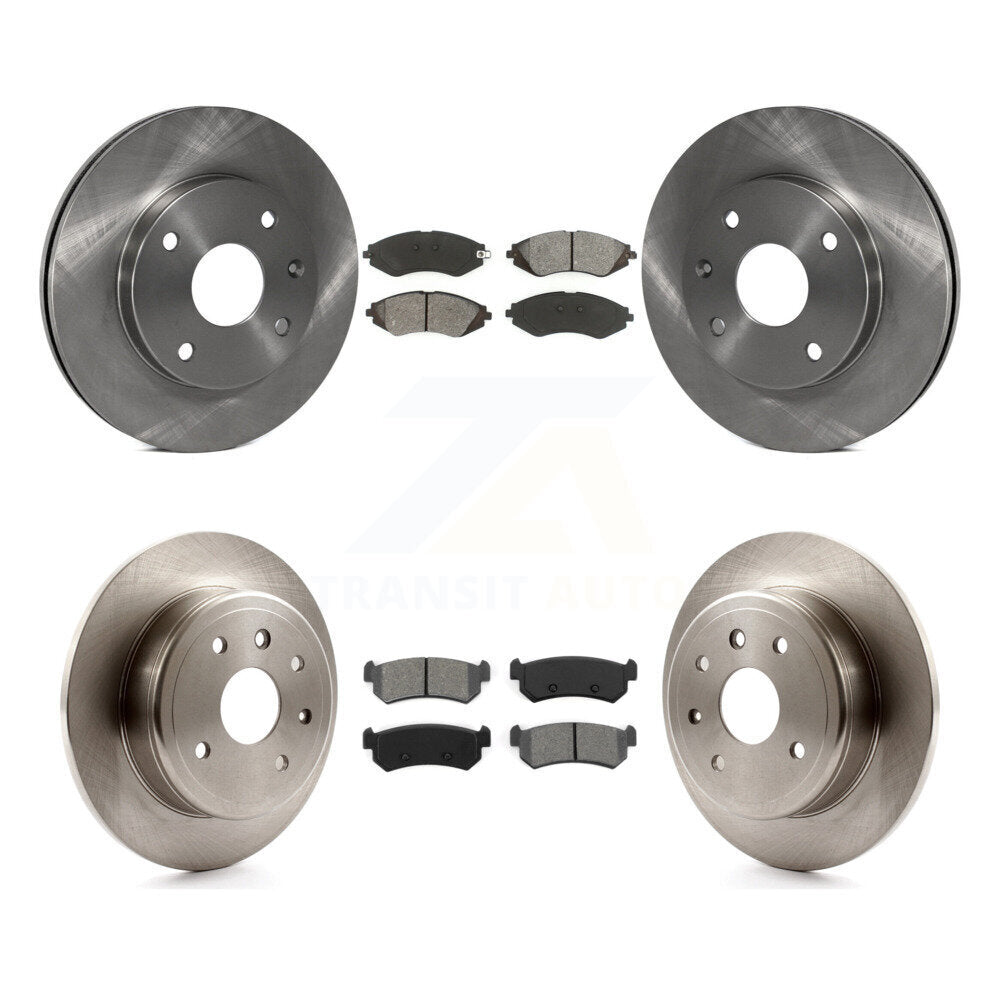 [Avant + Arrière] Kit de Disque et plaquette (semi-métallique) de frein pour 2004-2006 Chevrolet Optra avec 276mm Diameter Rotor K8S-101258