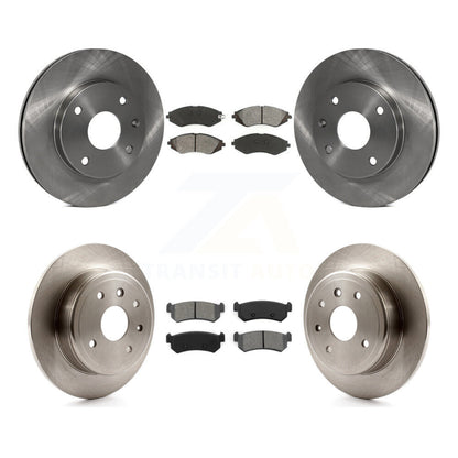 [Avant + Arrière] Kit de Disque et plaquette (semi-métallique) de frein pour 2004-2006 Chevrolet Optra avec 276mm Diameter Rotor K8S-101258