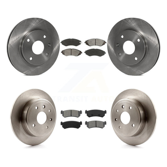[Avant + Arrière] Kit de Disque et plaquette (semi-métallique) de frein pour 2004-2006 Chevrolet Optra avec 276mm Diameter Rotor K8S-101258