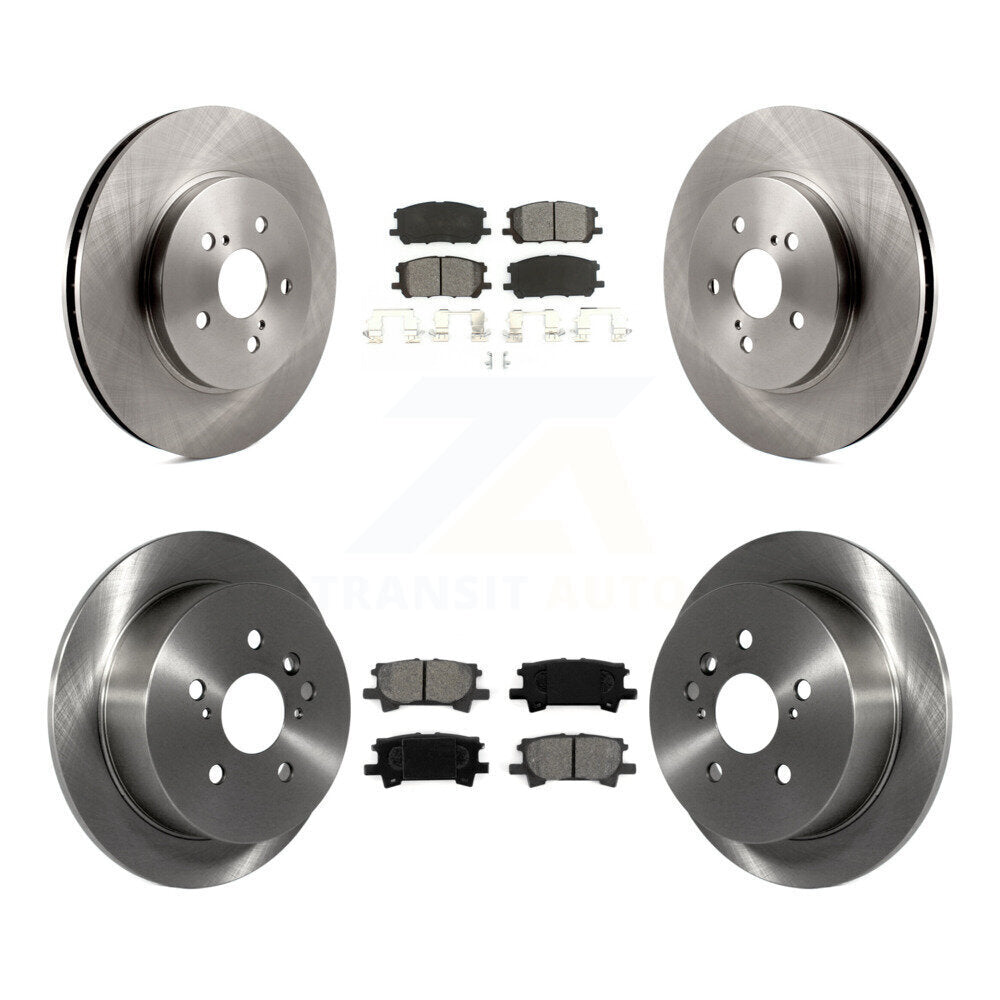 [Avant + Arrière] Kit de Disque et plaquette (semi-métallique) de frein pour Lexus Toyota Highlander RX350 RX330 RX400h K8S-101259