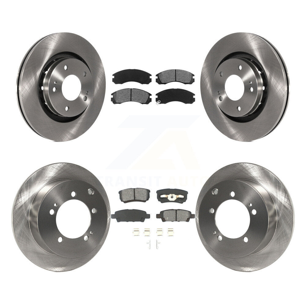 [Avant + Arrière] Kit de Disque et plaquette (semi-métallique) de frein pour 2005-2006 Mitsubishi Outlander K8S-101260