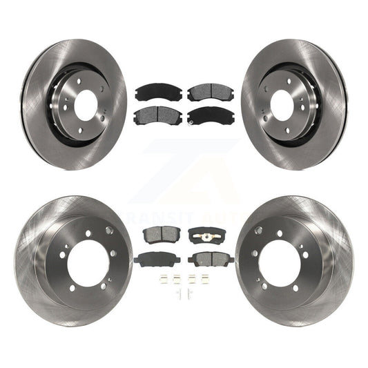 [Avant + Arrière] Kit de Disque et plaquette (semi-métallique) de frein pour 2005-2006 Mitsubishi Outlander K8S-101260
