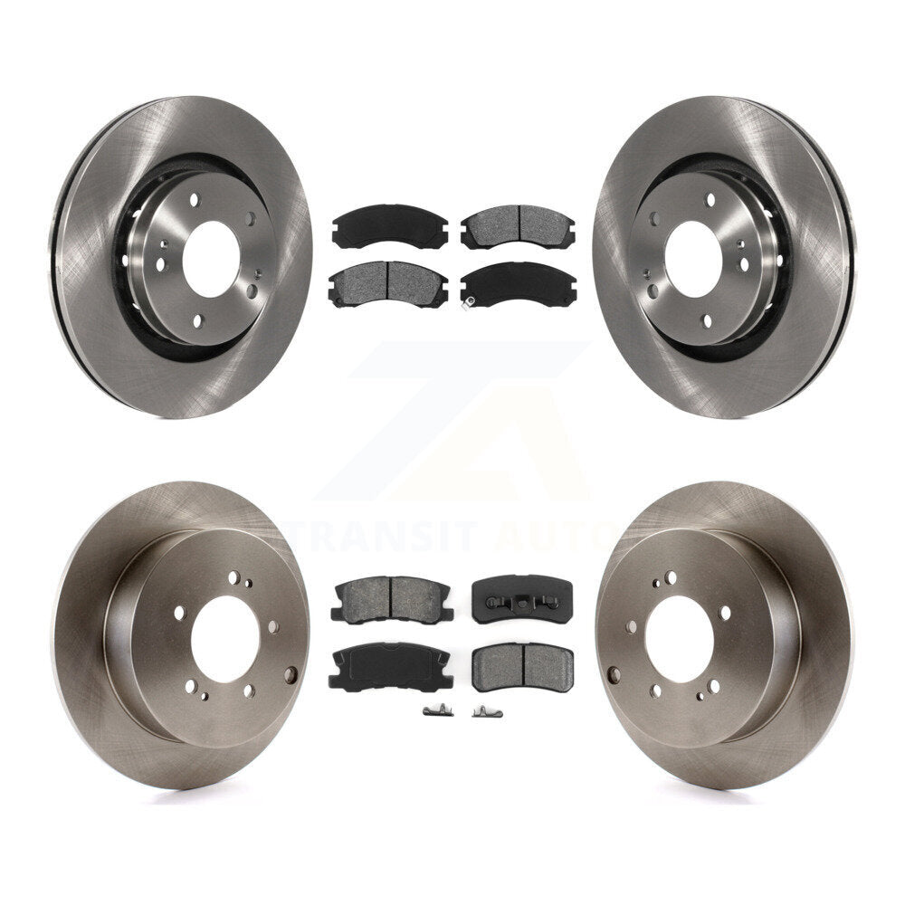 [Avant + Arrière] Kit de Disque et plaquette (semi-métallique) de frein pour 2009 Mitsubishi Lancer Ralliart To 03 09 K8S-101261