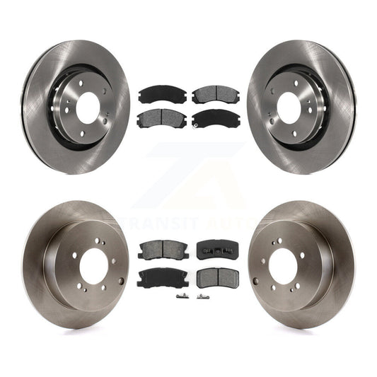 [Avant + Arrière] Kit de Disque et plaquette (semi-métallique) de frein pour 2009 Mitsubishi Lancer Ralliart To 03 09 K8S-101261