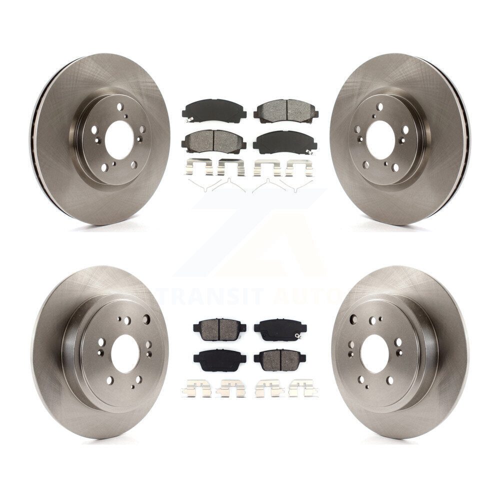 [Avant + Arrière] Kit de Disque et plaquette (semi-métallique) de frein pour 2006-2014 Honda Ridgeline K8S-101262