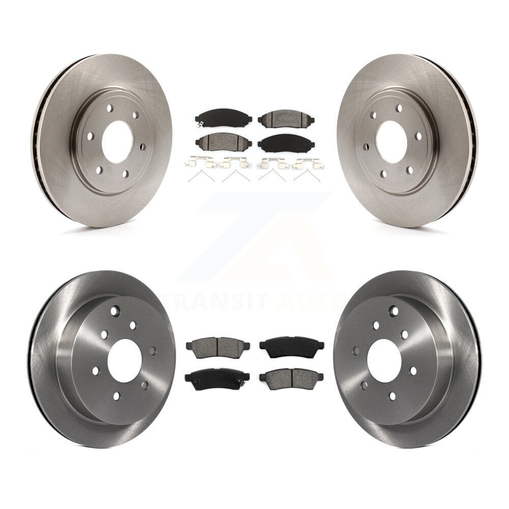 [Avant + Arrière] Kit de Disque et plaquette (semi-métallique) de frein pour Nissan Frontier Suzuki Equator 2.5L K8S-101267