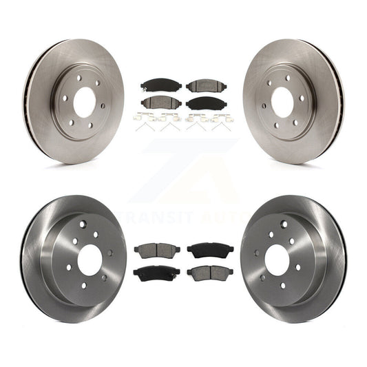 [Avant + Arrière] Kit de Disque et plaquette (semi-métallique) de frein pour Nissan Frontier Suzuki Equator 2.5L K8S-101267