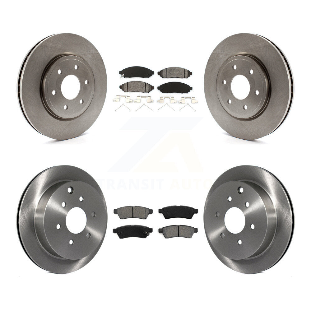 [Avant + Arrière] Kit de Disque et plaquette (semi-métallique) de frein pour Nissan Frontier Xterra Suzuki Equator K8S-101269