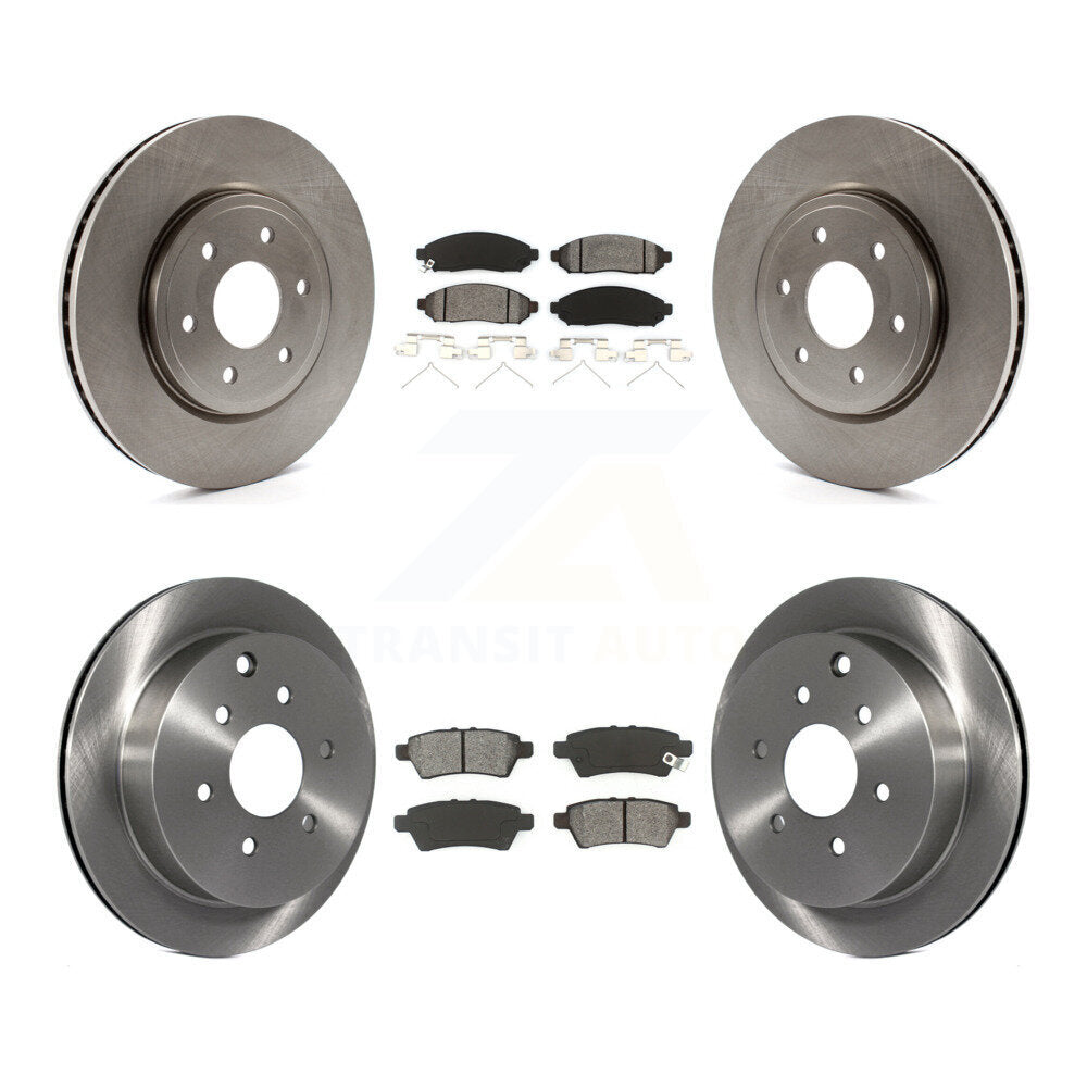 [Avant + Arrière] Kit de Disque et plaquette (semi-métallique) de frein pour 2006-2007 Nissan Xterra K8S-101270