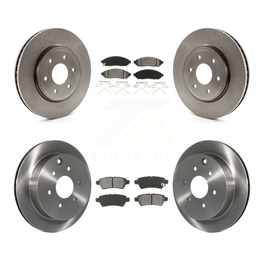 [Avant + Arrière] Kit de Disque et plaquette (semi-métallique) de frein pour 2006-2007 Nissan Xterra K8S-101270