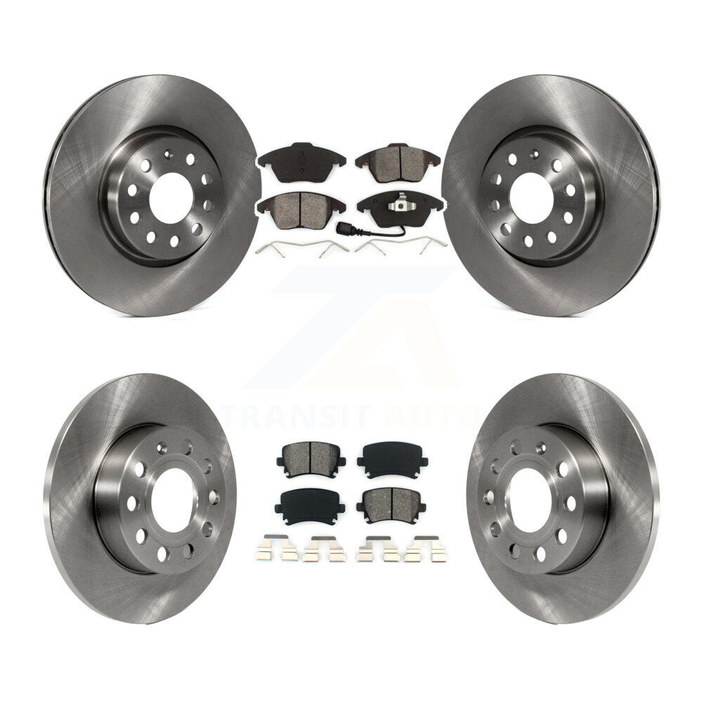 [Avant + Arrière] Kit de Disque et plaquette (semi-métallique) de frein pour 2008 Audi A3 Quattro K8S-101274