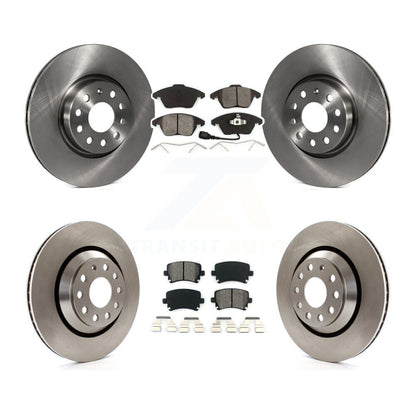 [Avant + Arrière] Kit de Disque et plaquette (semi-métallique) de frein pour 2009-2010 Volkswagen Passat CC avec 312mm Diameter Rotor K8S-101275