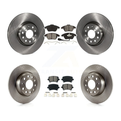 [Avant + Arrière] Kit de Disque et plaquette (semi-métallique) de frein pour Volkswagen Passat GTI Eos Audi A3 Quattro Golf K8S-101276