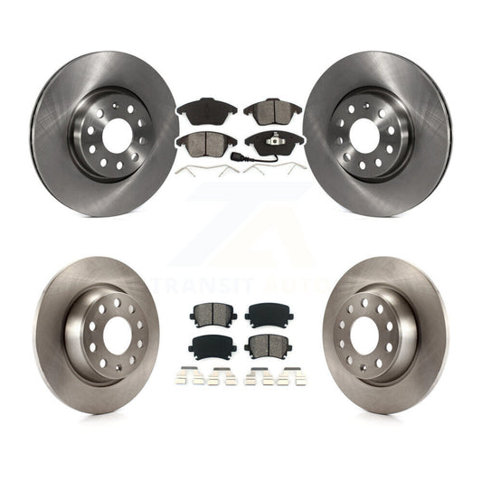[Avant + Arrière] Kit de Disque et plaquette (semi-métallique) de frein pour Volkswagen CC GTI Passat Audi A3 Quattro K8S-101277