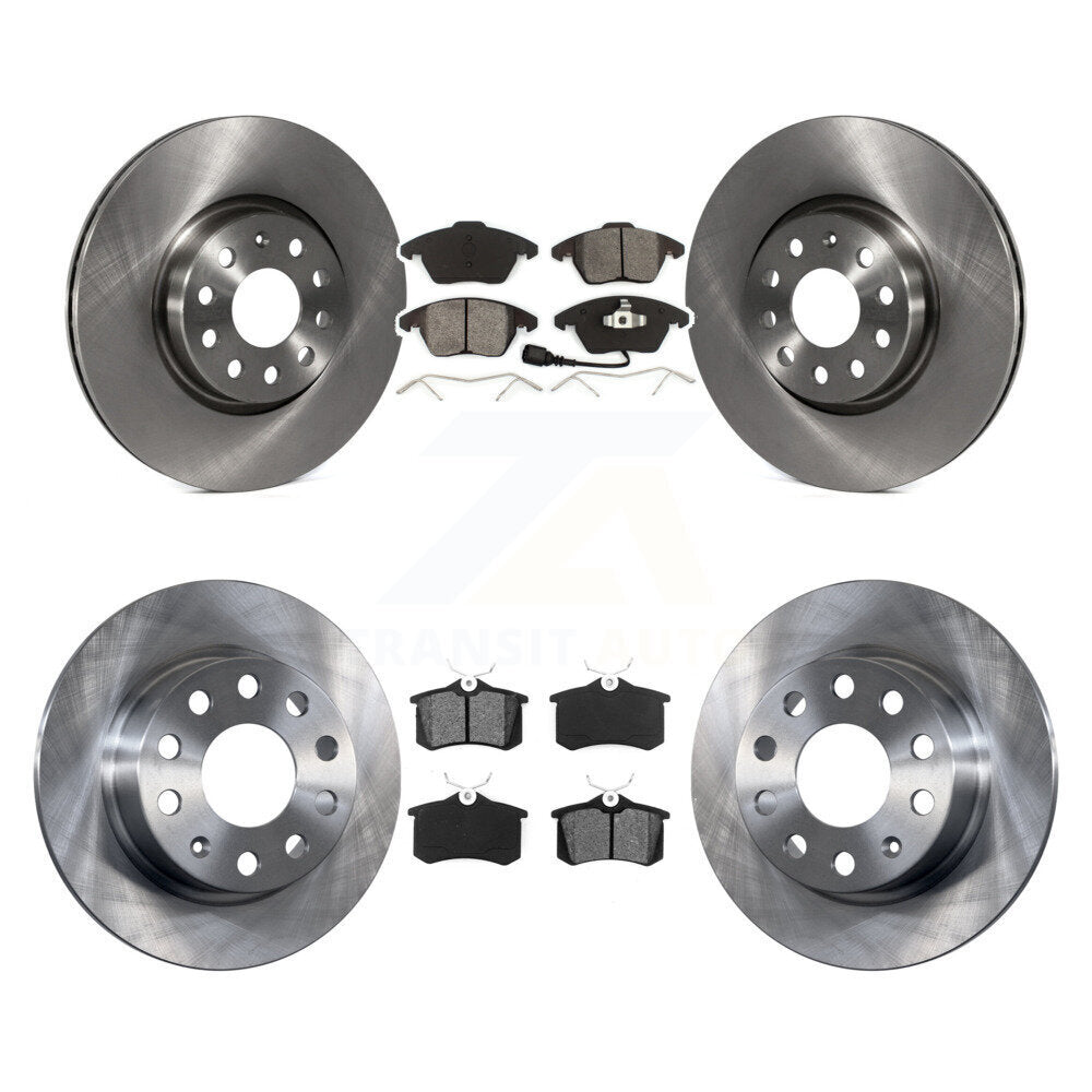 [Avant + Arrière] Kit de Disque et plaquette (semi-métallique) de frein pour Volkswagen Jetta Beetle K8S-101280