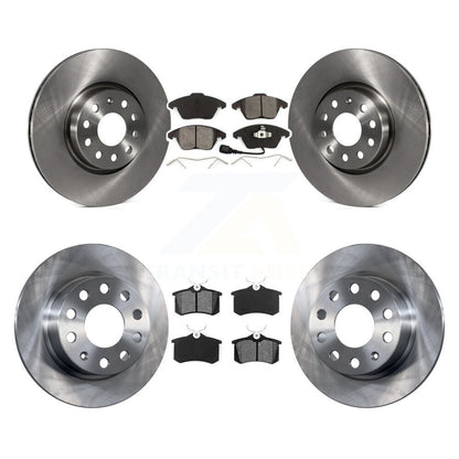 [Avant + Arrière] Kit de Disque et plaquette (semi-métallique) de frein pour Volkswagen Jetta Beetle K8S-101280