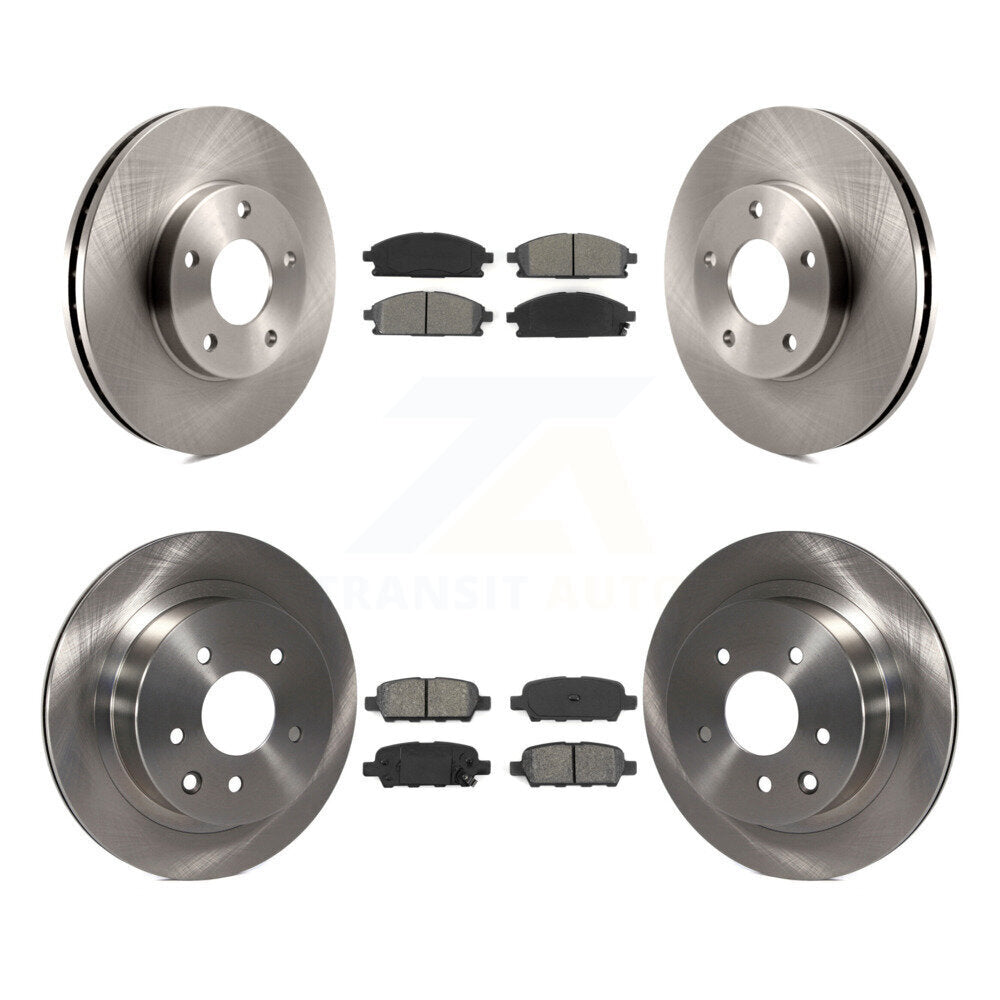 [Avant + Arrière] Kit de Disque et plaquette (semi-métallique) de frein pour 2005-2006 Nissan X-Trail K8S-101284